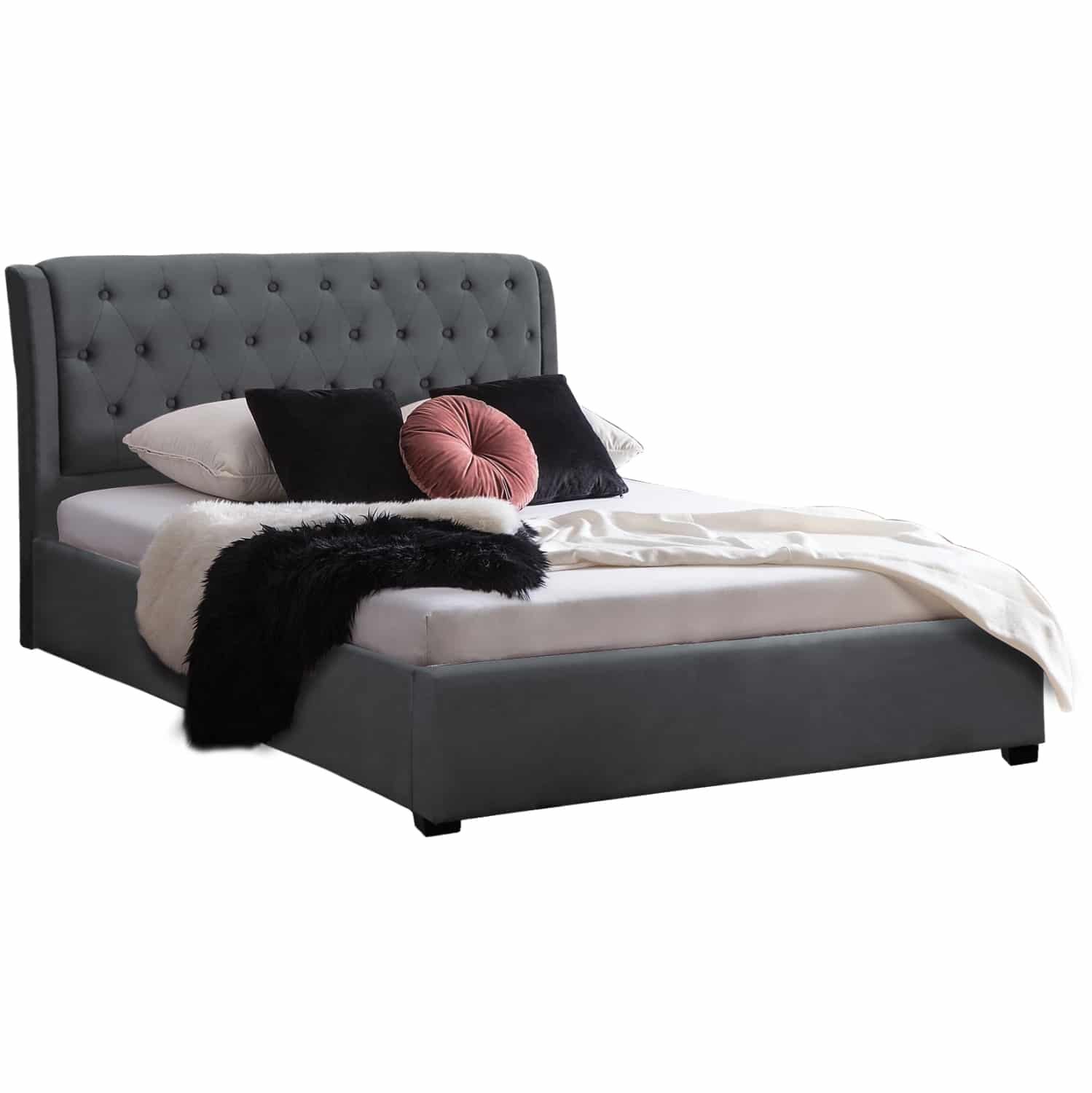 ΚΡΕΒΑΤΙ ODALYS 150X200 ΒΕΛΟΥΔΟ ΥΦΑΣΜΑ ΓΚΡΙ HM549.11 164x223x100 εκ. ΚΡΕΒΑΤΙ ODALYS 150X200 ΒΕΛΟΥΔΟ ΥΦΑΣΜΑ ΓΚΡΙ HM549.11 164x223x100 εκ.