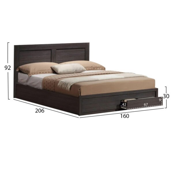 ΚΡΕΒΑΤΙ CAPRI HM312.01 ΜΕ 2ΣΥΡΤΑΡΙΑ ZEBRANO ΓΙΑ ΣΤΡΩΜΑ 150x200εκ. - Image 3