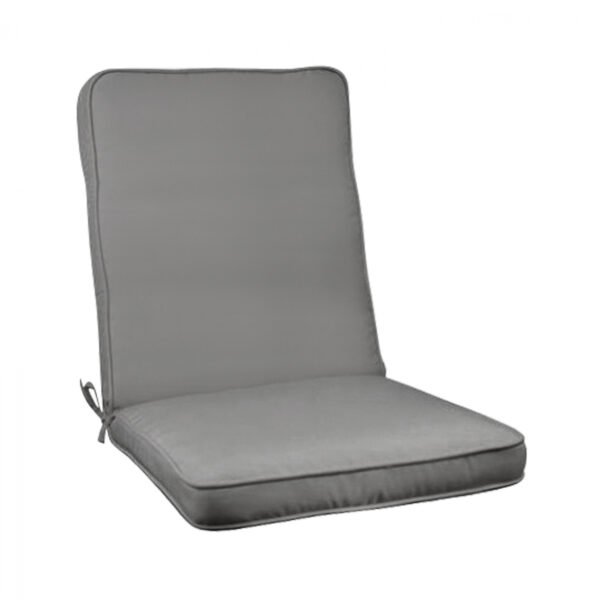 ΜΑΞΙΛΑΡΙ ΚΑΡΕΚΛΑΣ ΜΕ ΠΛΑΤΗ POLYESTER CHIOS ΓΚΡΙ HM11238.10P 117(45+72)X46X6 εκ.