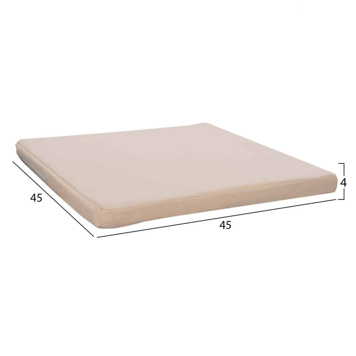 ΜΑΞΙΛΑΡΙ ΚΑΡΕΚΛΑΣ POLYESTER CHIOS ΜΠΕΖ HM11240.01P 45X45X4κ. - Image 2