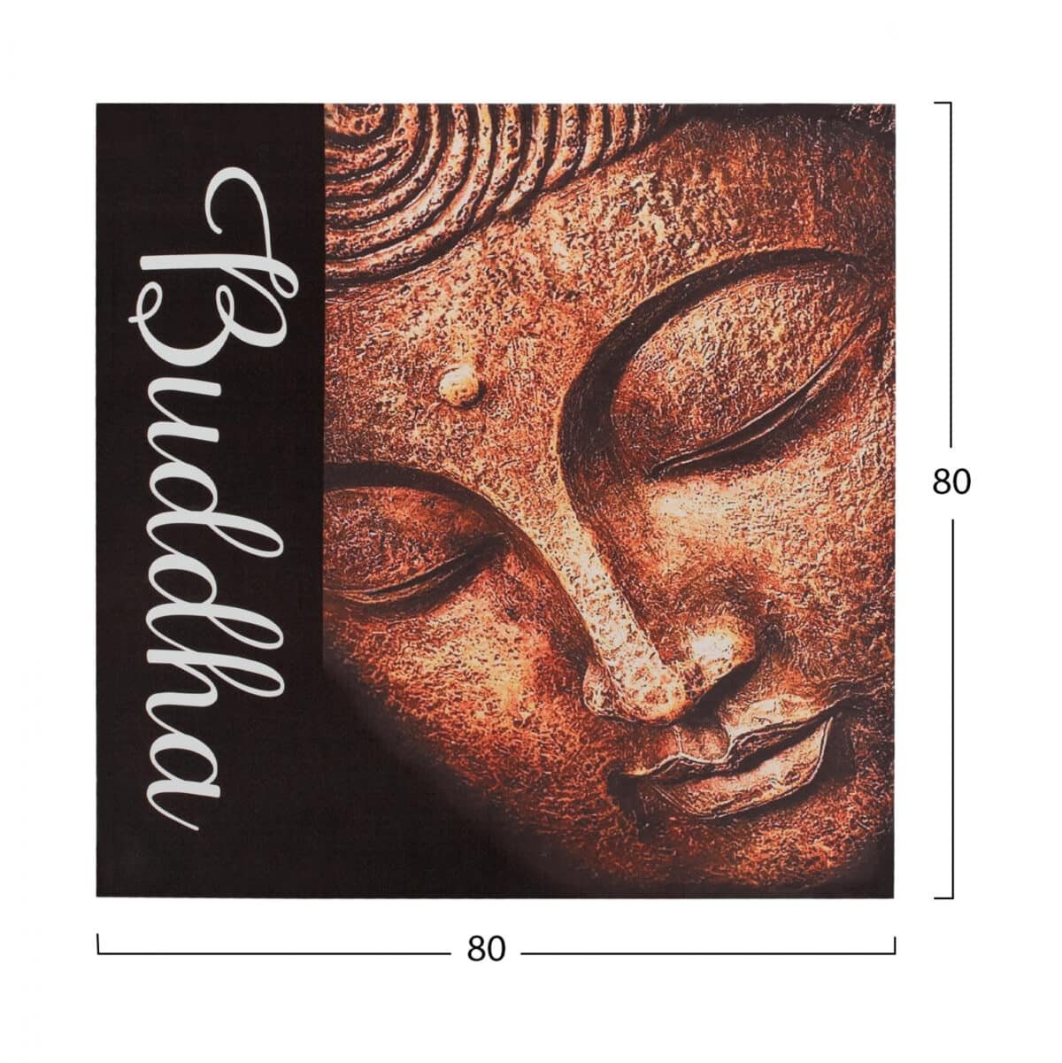 ΠΙΝΑΚΑΣ ΚΑΜΒΑΣ BUDDHA2 HM7156.02 80X80X2.5 εκ. - Image 2