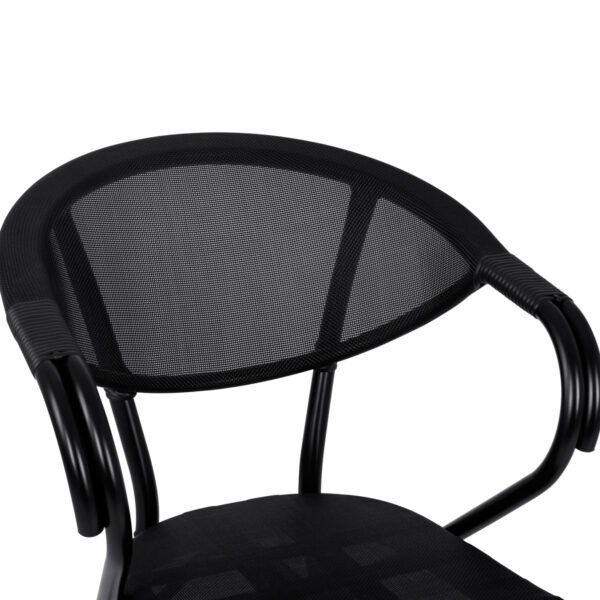 ΠΟΛΥΘΡΟΝΑ ΑΛΟΥΜΙΝΙΟΥ CLAY BAMBOO LOOK ΜΑΥΡΗ ΜΕ TEXTLINE HM5025.02 59x60x82 cm - Image 8