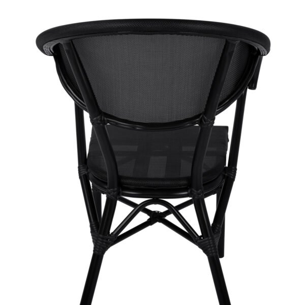 ΠΟΛΥΘΡΟΝΑ ΑΛΟΥΜΙΝΙΟΥ CLAY BAMBOO LOOK ΜΑΥΡΗ ΜΕ TEXTLINE HM5025.02 59x60x82 cm - Image 9