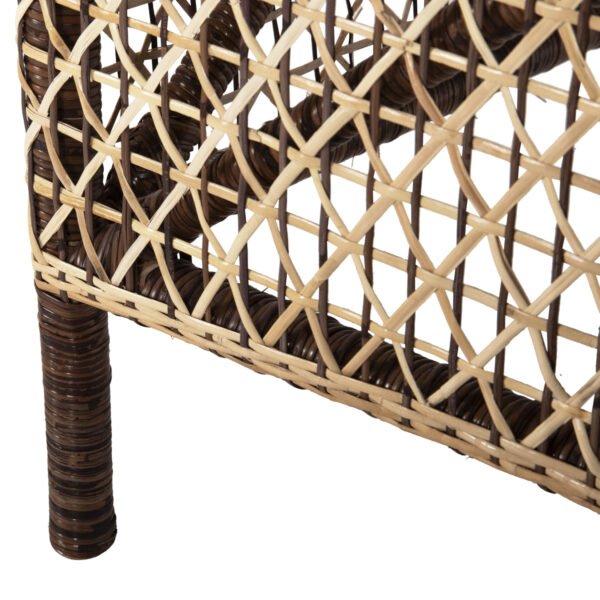 ΠΟΛΥΘΡΟΝΑ ΕΞΩΤ.ΧΩΡΟΥ HM6111 SILMAR-RATTAN ΚΑΦΕ ΚΑΙ ΦΥΣΙΚΟ-ΜΑΞΙΛΑΡΙΑ ΚΑΦΕ 82x76x85Υεκ - Image 10
