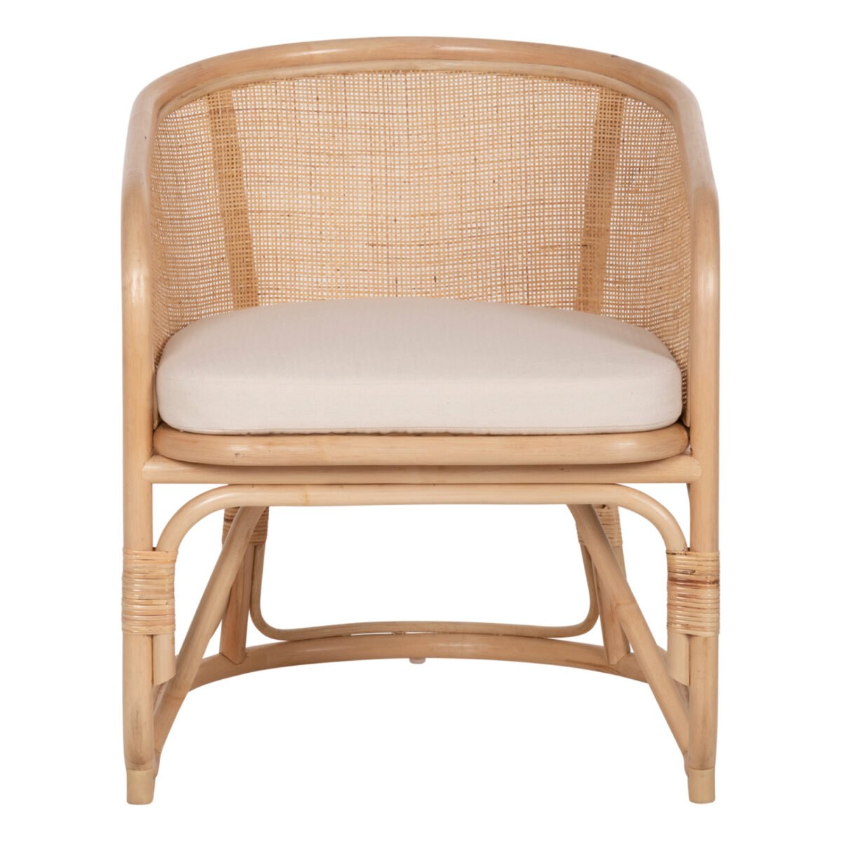 ΠΟΛΥΘΡΟΝΑ ΚΙΚΟ HM9839 RATTAN ΣΕ ΦΥΣΙΚΟ ΧΡΩΜΑ-ΛΕΥΚΟ ΜΑΞΙΛΑΡΙ 61x71x76Yεκ. - Image 3