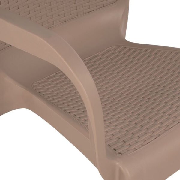 ΠΟΛΥΘΡΟΝΑ ΠΟΛΥΠΡΟΠΥΛΕΝΙΟΥ RATTAN ΠΟΔΙ ALU HM5591.02 ΚΑΠΟΥΤΣΙΝΟ 60x60x82 cm - Image 8