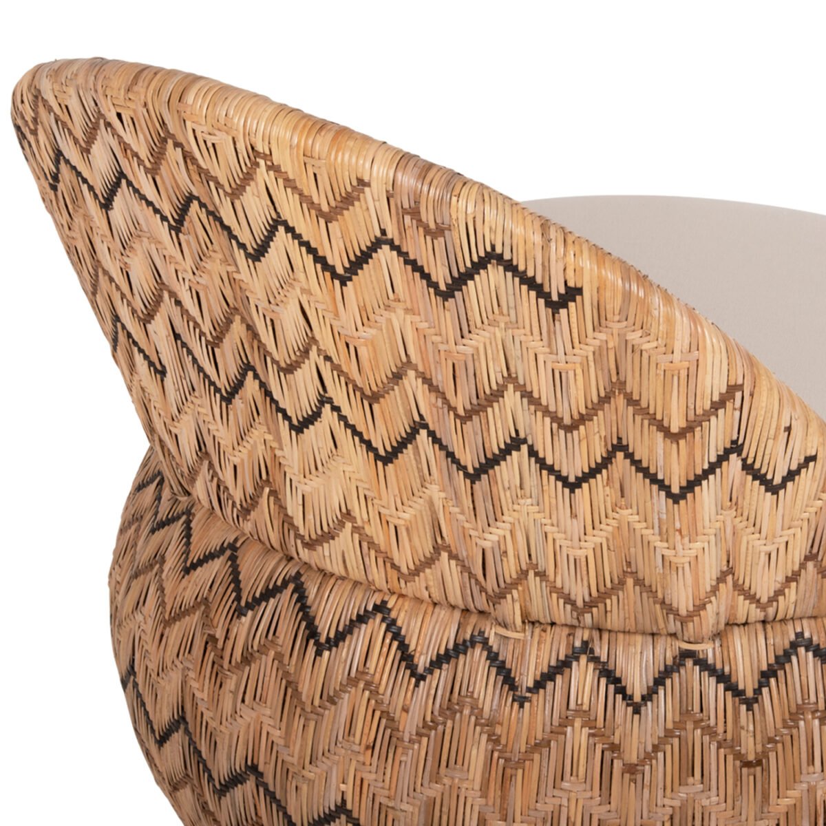 ΠΟΛΥΘΡΟΝΑ ΣΤΡΟΓΓΥΛΗ LADLON HM5992 RATTAN ΦΥΣΙΚΟ-ΕΚΡΟΥ ΜΑΞΙΛΑΡΙ 97x97x76Υεκ. - Image 9