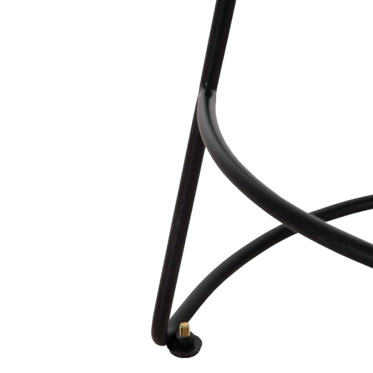 ΣΚΑΜΠΟ BAR ELEANOR HM8363.11 ΜΑΣΙΦ ΞΥΛΟ ΑΚΑΚΙΑΣ-ΜΕΤΑΛΛΟ 50x43x78Υεκ. - Image 9