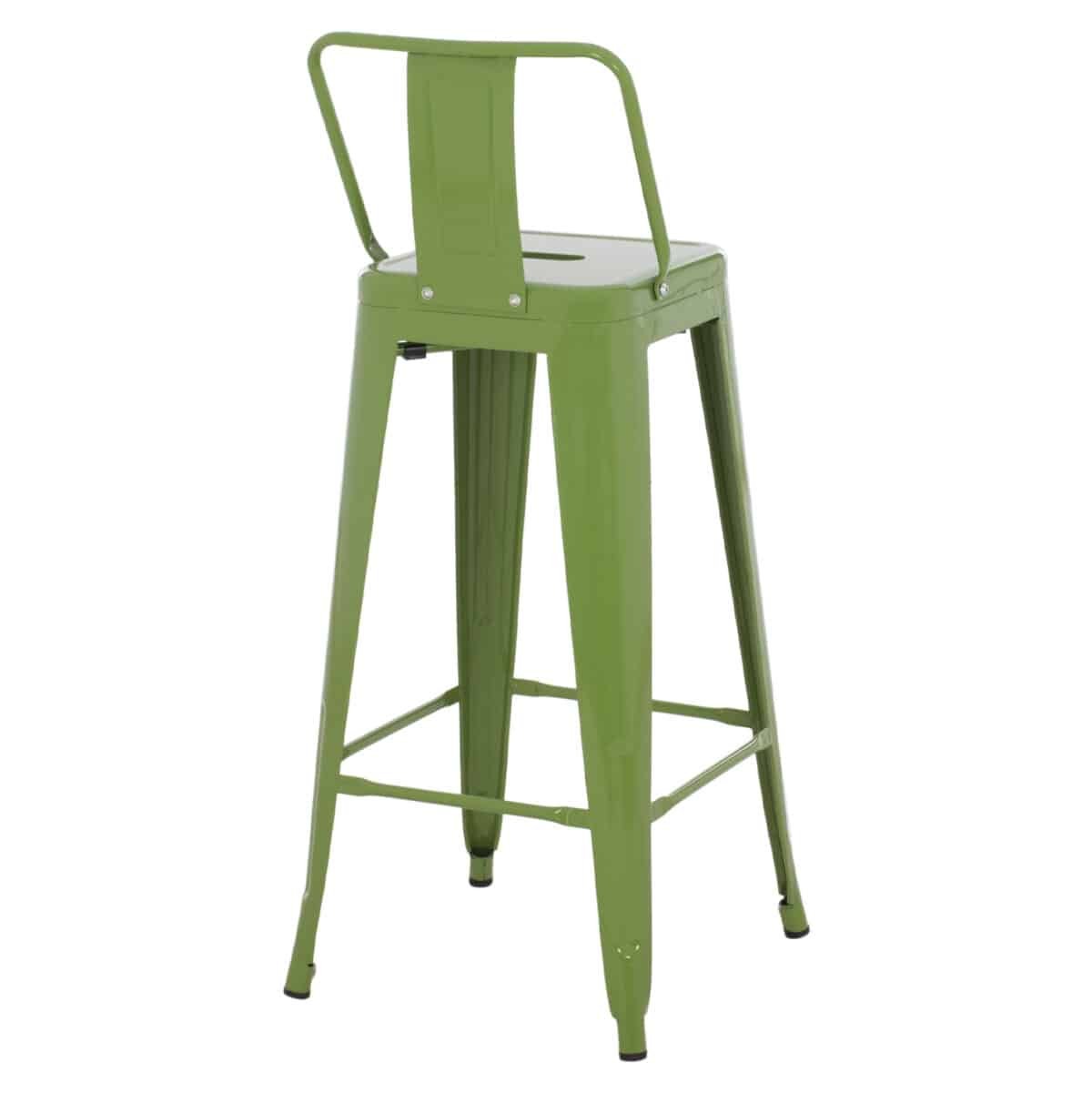 ΣΚΑΜΠΟ BAR ΜΕΤΑΛΛΙΚΟ MELITA ME ΠΛΑΤΗ ΣΕ LIGHT OLIVE GREEN HM8643.13 43Χ43Χ100Yεκ. - Image 5