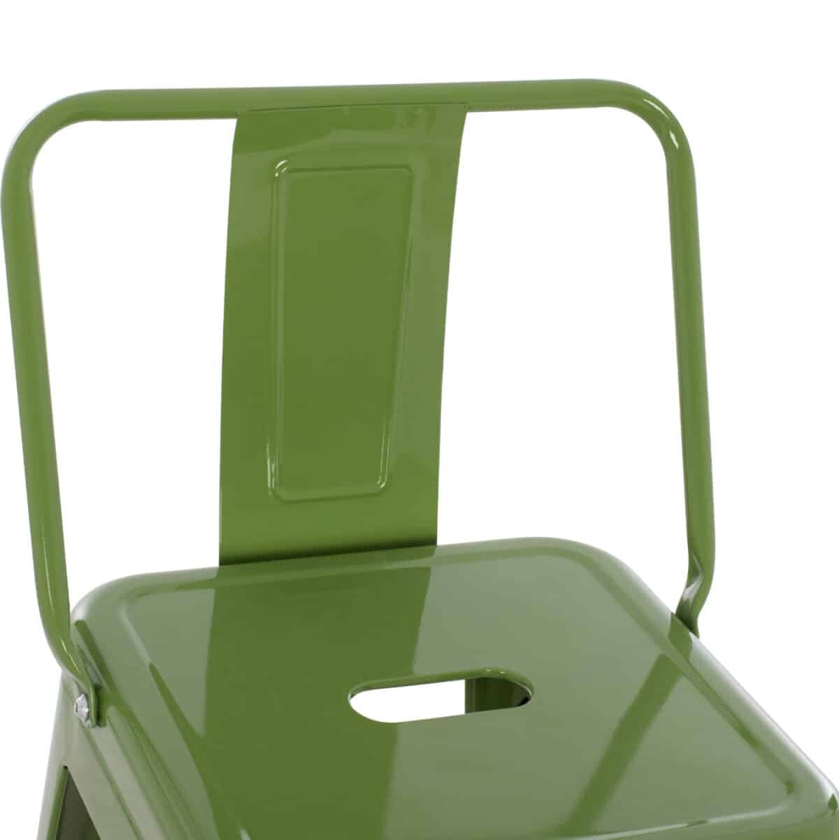 ΣΚΑΜΠΟ BAR ΜΕΤΑΛΛΙΚΟ MELITA ME ΠΛΑΤΗ ΣΕ LIGHT OLIVE GREEN HM8643.13 43Χ43Χ100Yεκ. - Image 7