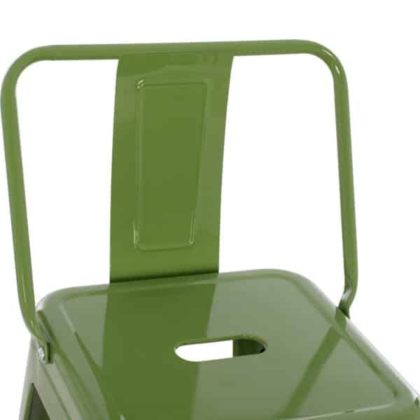 ΣΚΑΜΠΟ BAR ΜΕΤΑΛΛΙΚΟ MELITA ME ΠΛΑΤΗ ΣΕ LIGHT OLIVE GREEN HM8643.13 43Χ43Χ100Yεκ. - Image 7