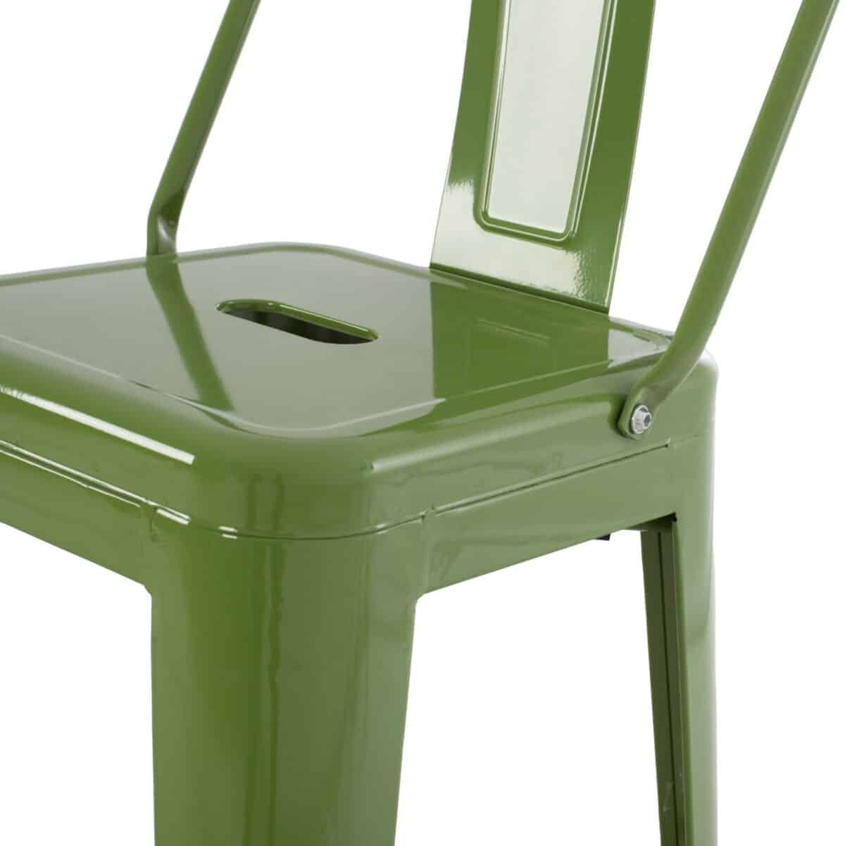 ΣΚΑΜΠΟ BAR ΜΕΤΑΛΛΙΚΟ MELITA ME ΠΛΑΤΗ ΣΕ LIGHT OLIVE GREEN HM8643.13 43Χ43Χ100Yεκ. - Image 9