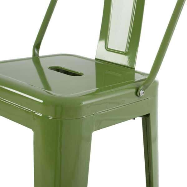 ΣΚΑΜΠΟ BAR ΜΕΤΑΛΛΙΚΟ MELITA ME ΠΛΑΤΗ ΣΕ LIGHT OLIVE GREEN HM8643.13 43Χ43Χ100Yεκ. - Image 9