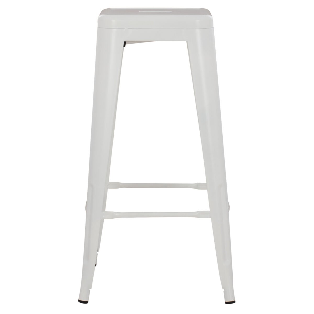 ΣΚΑΜΠΟ BAR MELITA HM8642.21 ΜΕΤΑΛΛΙΚΟ ΣΕ ΛΕΥΚΟ ΜΑΤ 43x43x78Υεκ. - Image 3
