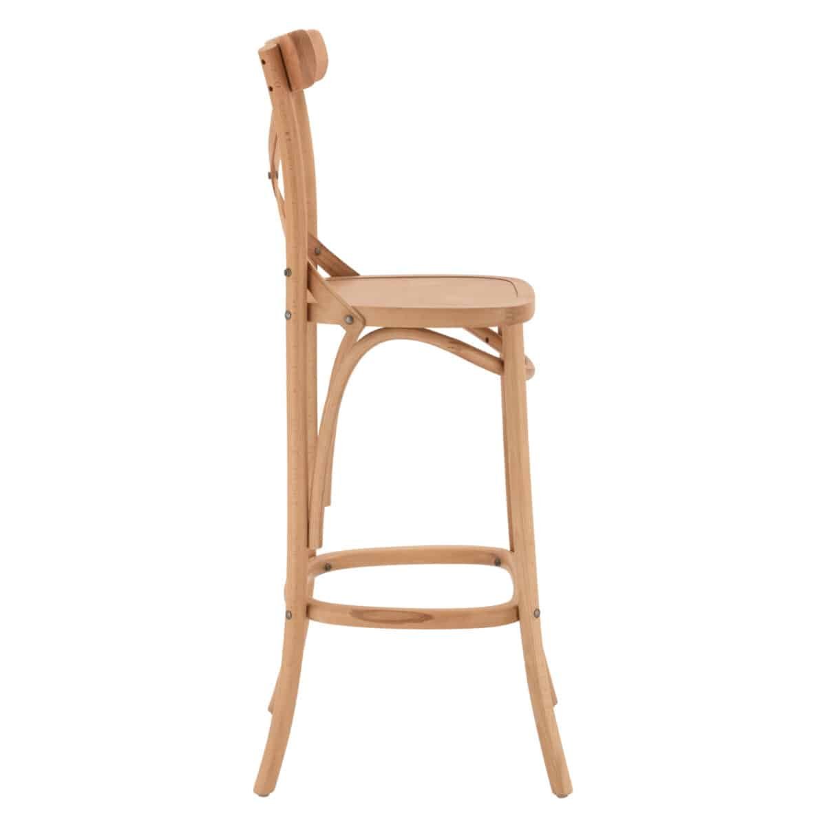 ΣΚΑΜΠΟ ΜΕΣ.ΥΨΟΥΣ GIOLIANA HM8750.01 ΑΠΟ ΟΞΙΑ ΦΥΣΙΚΟ ΜΕ PLYWOOD ΚΑΘΙΣΜΑ 46x46x101Υ εκ. - Image 4