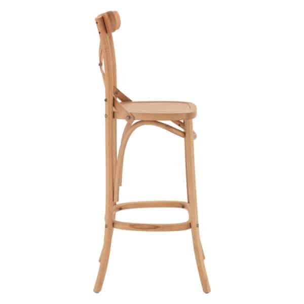 ΣΚΑΜΠΟ ΜΕΣ.ΥΨΟΥΣ GIOLIANA HM8750.01 ΑΠΟ ΟΞΙΑ ΦΥΣΙΚΟ ΜΕ PLYWOOD ΚΑΘΙΣΜΑ 46x46x101Υ εκ. - Image 4