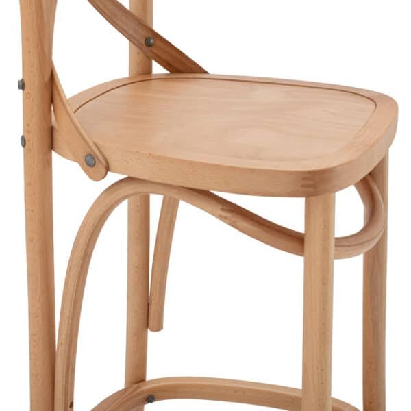 ΣΚΑΜΠΟ ΜΕΣ.ΥΨΟΥΣ GIOLIANA HM8750.01 ΑΠΟ ΟΞΙΑ ΦΥΣΙΚΟ ΜΕ PLYWOOD ΚΑΘΙΣΜΑ 46x46x101Υ εκ. - Image 8