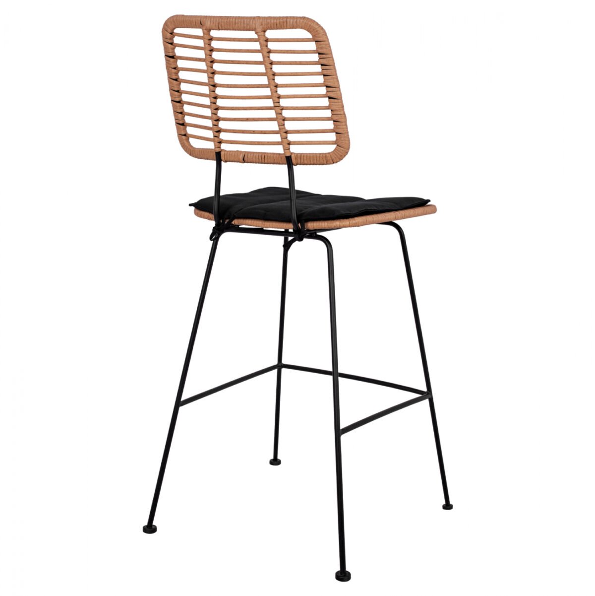 ΣΚΑΜΠΟ ΜΕΤΑΛΛΙΚΟ ΜΕ ΜΑΞΙΛΑΡΙ ALLEGRA HM5455 ΜΕ WICKER ΜΠΕΖ 46,5x55x117,5Υ εκ. - Image 5
