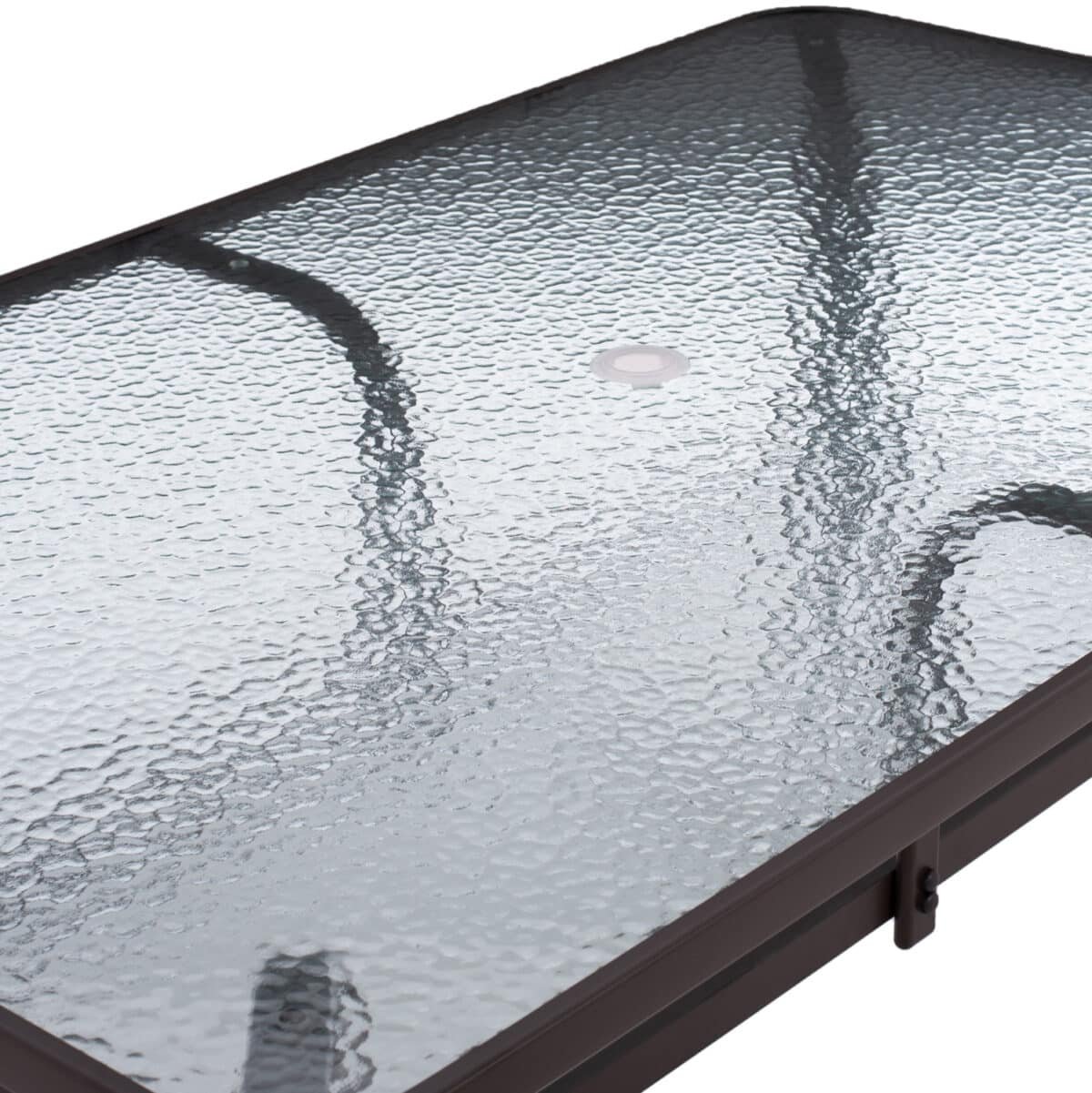 ΤΡΑΠΕΖΙ BRUNO 150X90Χ75Υεκ. ΜΕΤΑΛΛΙΚΟ ΟΡΘΟΓΩΝΙΟ ΚΑΦΕ ΜΕ ΤΡΥΠΑ ΟΜΠΡΕΛΑΣ Φ38 HM5145.12 - Image 6