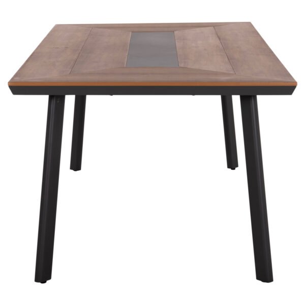 ΤΡΑΠΕΖΙ ΑΛΟΥΜΙΝΙΟΥ TABER ΜΕ POLYWOOD 200X100 ΓΚΡΙ HM5131.12 - Image 4
