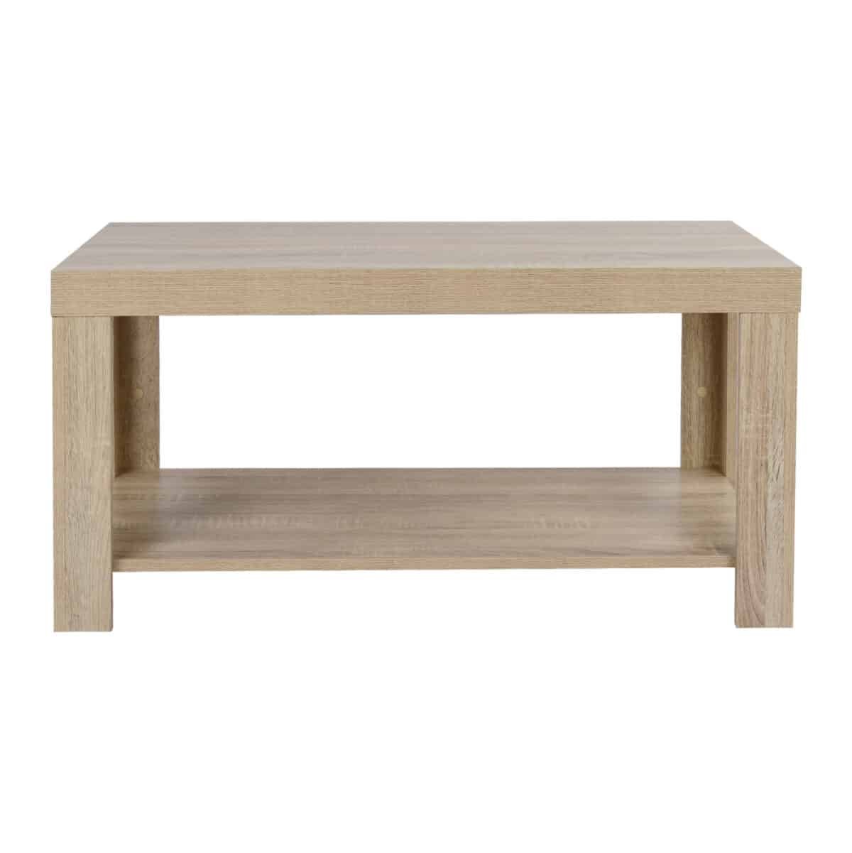 ΤΡΑΠΕΖΙ ΣΑΛΟΝΙΟΥ ΜΕΛΑΜΙΝΗΣ ALAYNA HM2207.02 SONAMA 90X45X45 εκ. - Image 3