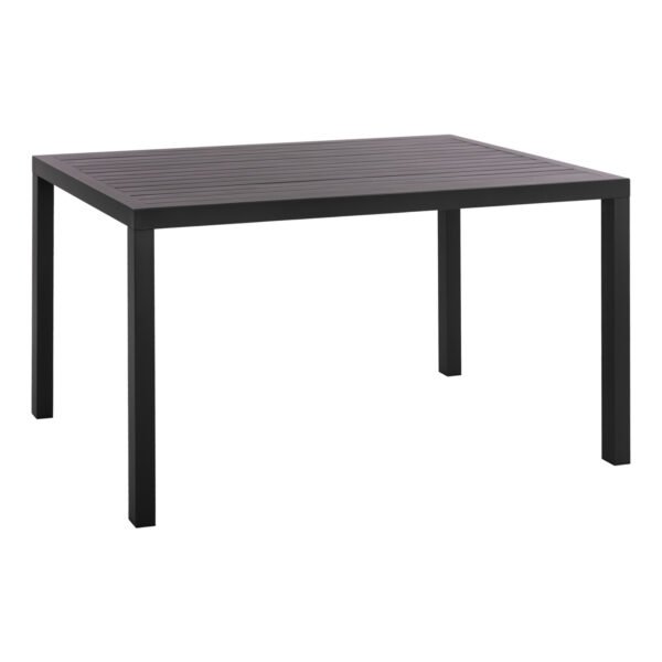 ΤΡΑΠΕΖΙ ΤΡΑΠΕΖΑΡΙΑΣ ΑΛΟΥΜΙΝΙΟΥ SAHIRA HM5571.02 ΑΝΘΡΑΚΙ 140Χ80X75